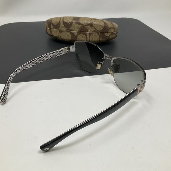Coach HC7013B Hayley Women’s Designer Sunglasses Dark Silver w/ Case main image 9